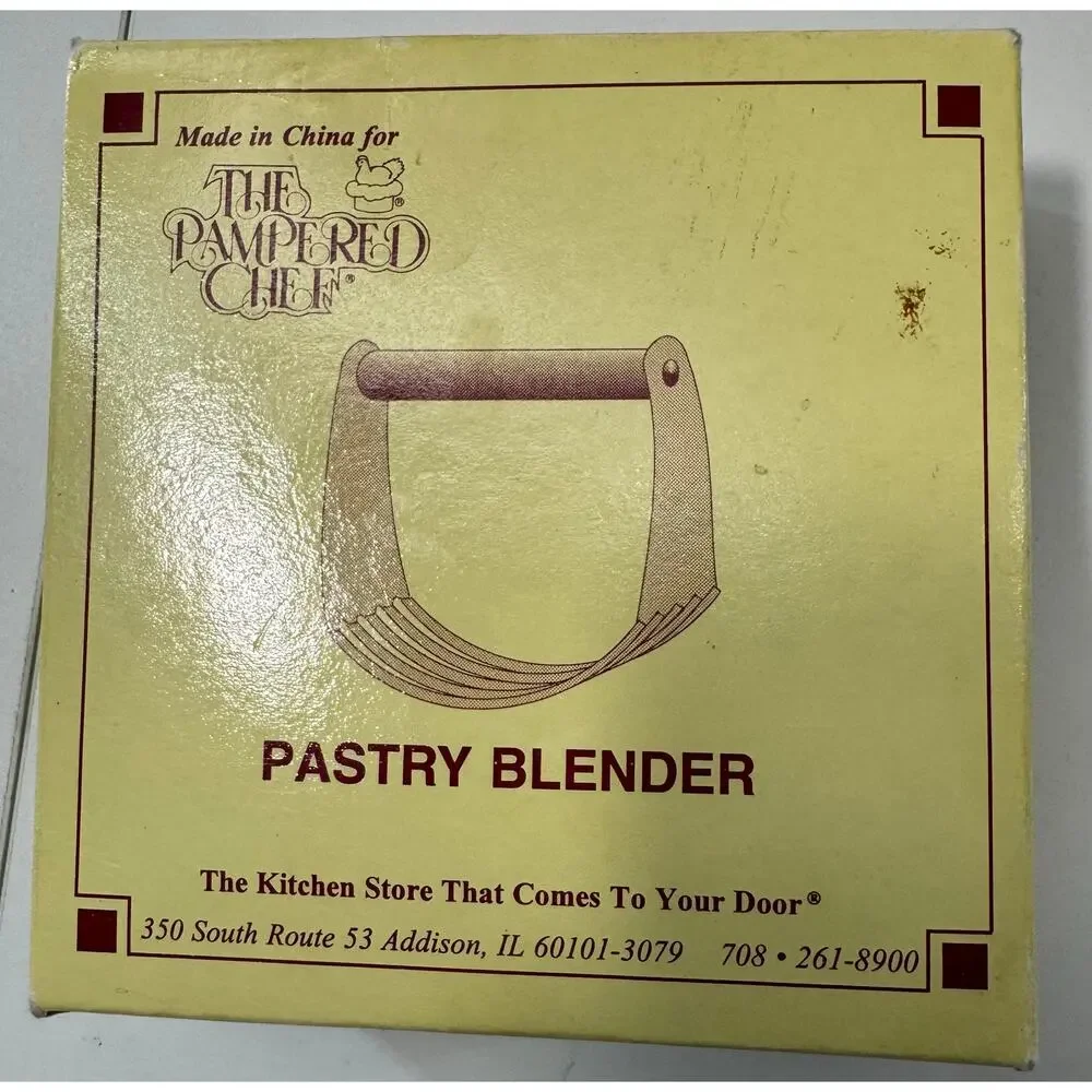 Pampered Chef 1680 Pastry Blender Cutter Retired Pie Crust Vintage w/ box